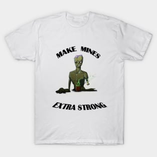 Strong coffee Block Font T-Shirt